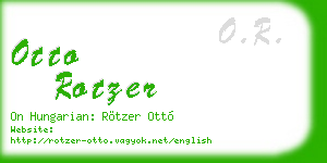 otto rotzer business card